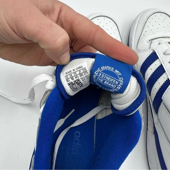 Adidas Forum White and Blue Men's Sneakers 10.5 - Picture 5 of 6